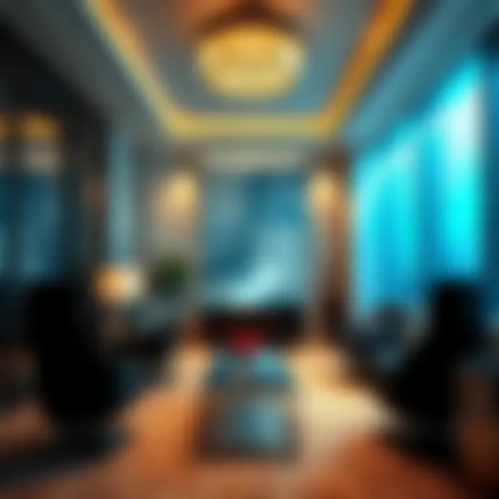 Luxurious private banking office interior