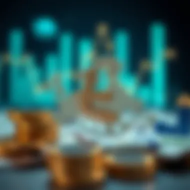 A visual representation showing the impact of currency valuation on the economy