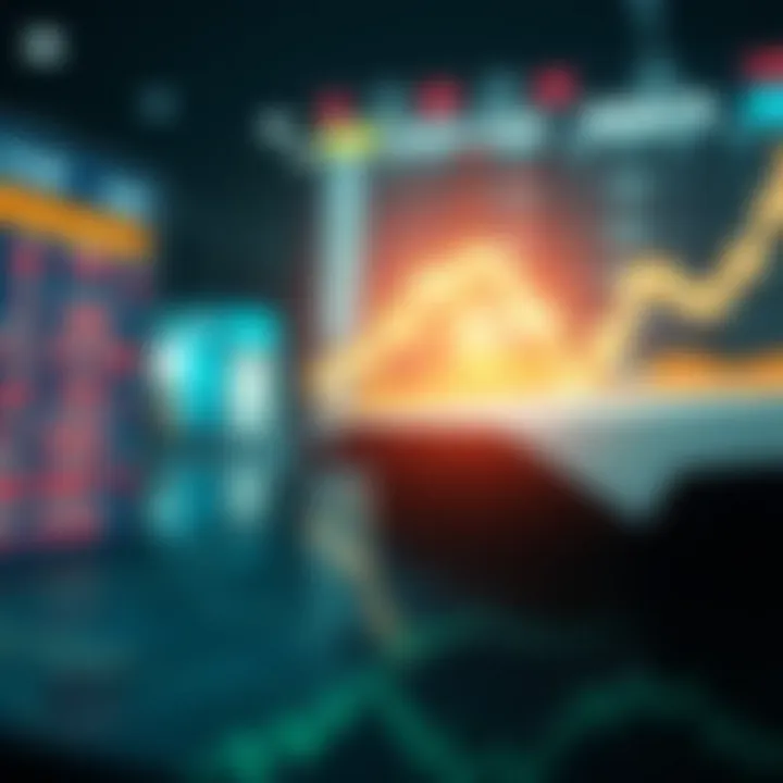 Economic Influences on Stock Gains Visual representation of economic factors influencing stocks