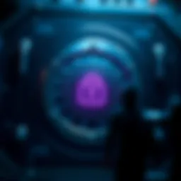 A digital representation of a password vault tool interface