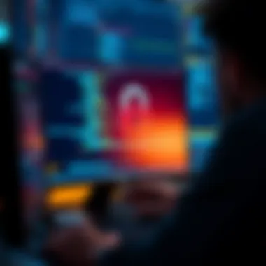 A user engaging with a password management system on a computer