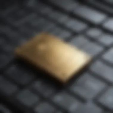 Close-up of a hardware wallet with security features highlighted