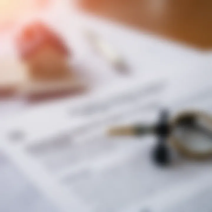 A close-up view of mortgage documents with highlights on key points
