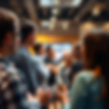 A professional networking event highlighting career opportunities