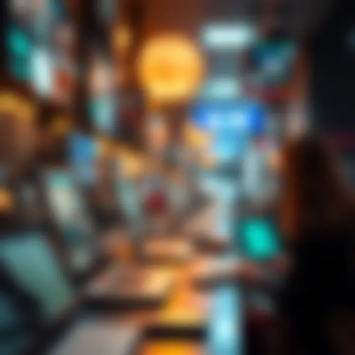 Illustration of technological advancements impacting B2C