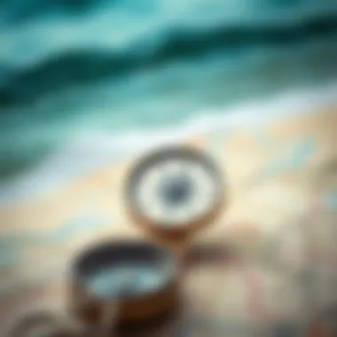 A compass and map symbolizing navigation through real estate challenges