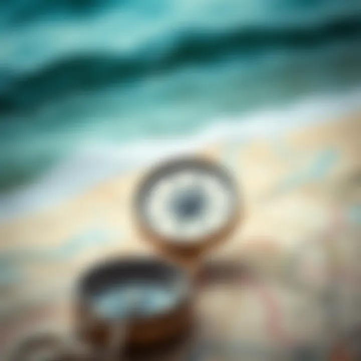 A compass and map symbolizing navigation through real estate challenges