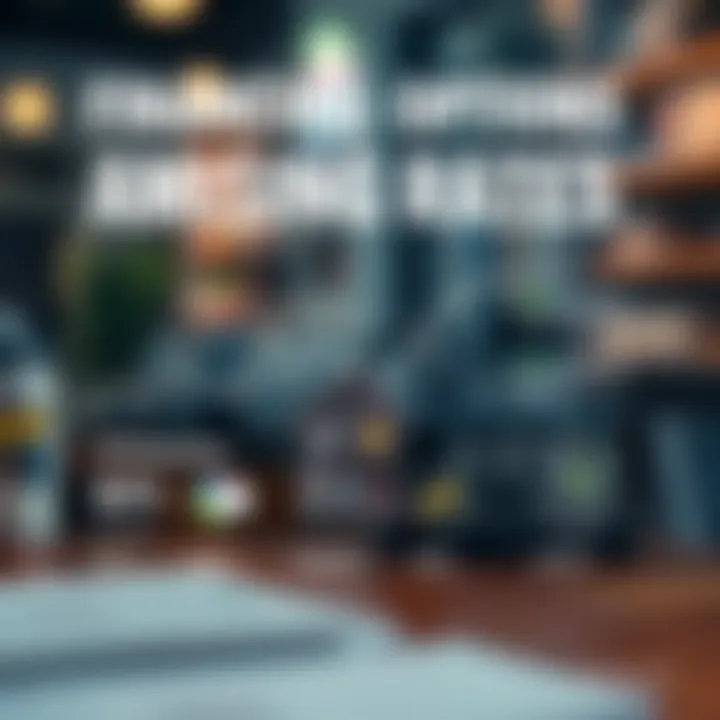 Infographic on financing options in a high-rate environment