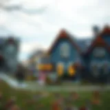 Visual representation of rising interest rates and real estate