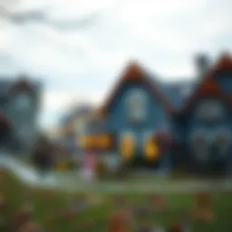 Visual representation of rising interest rates and real estate