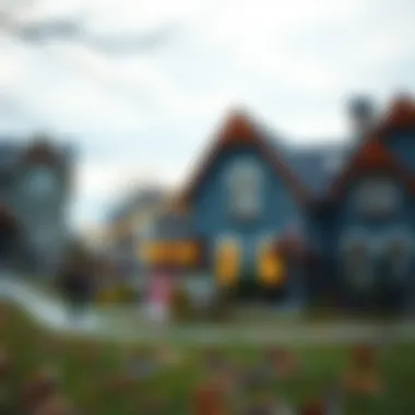 Visual representation of rising interest rates and real estate