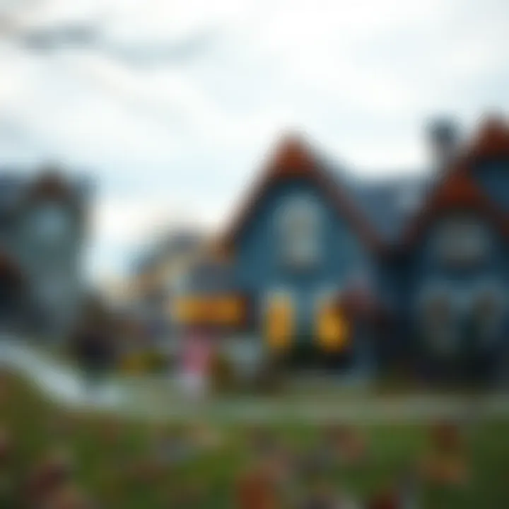 Visual representation of rising interest rates and real estate