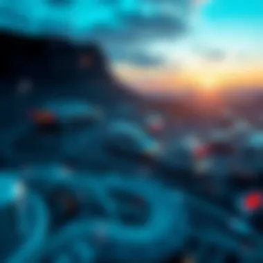 Conceptual illustration of digital payment methods