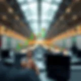 Chart illustrating the concept of an at the money straddle in options trading