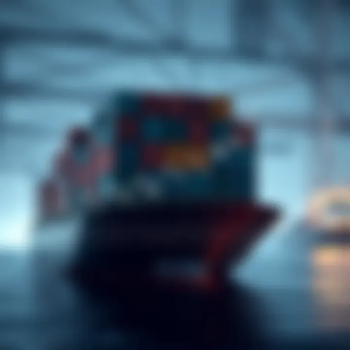 Freight Rate Trends Analysis Graph illustrating trends in container freight rates over the last decade