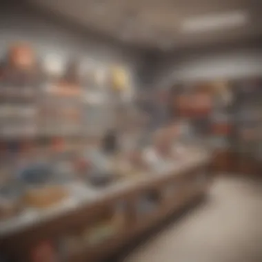 Diverse Products in Retail for Cross-Selling An illustration showcasing diverse products in a retail environment