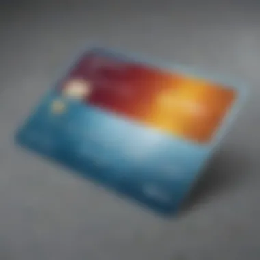 Visual representation of a debit card with warning signs