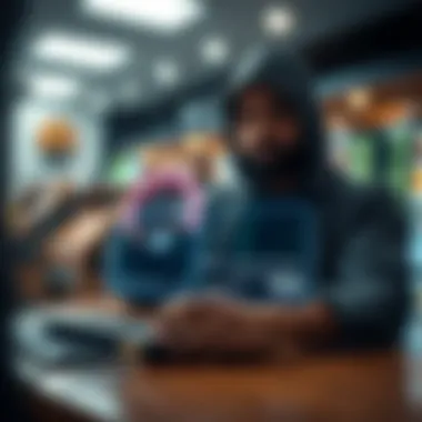 A secure digital transaction representing financial safety